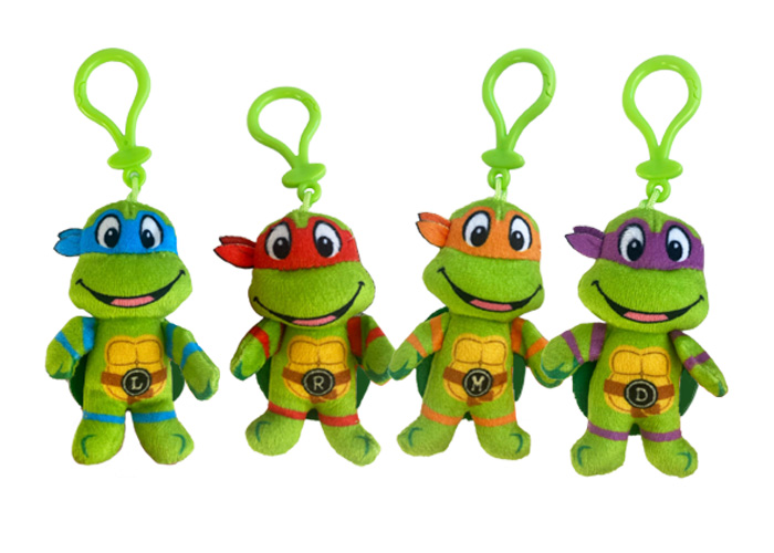 (Mis 0) TARTARUGHE NINJA – Micro Teenies – Portachiavi Peluche 10cm – 4ass…x288